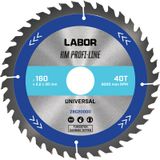 Labor HM cirkelzaagblad universeel 160x30x2,2mm 40T