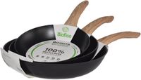 Kitchen Move Set van 3 inductiekoekenpannen INFINITA Ø20/24/28 CM Noir
