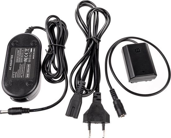 Caruba Sony NP-FZ100 Full Decoding Dummy Batterij + AC-PW20 Voedingsadapter