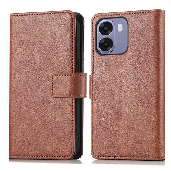 imoshion Luxe Bookcase - Bruin - Geschikt voor Oppo A6x (4G/5G)