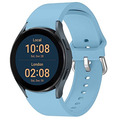EIHAIHIS Panda EIHAIHIS 20 mm zachte siliconen band compatibel met Samsung Galaxy Watch 5/Watch 4 40 mm 44 mm, No Gap Sport vervangende band voor Galaxy Watch 5 Pro 45 mm/LTE 44 mm/Watch 4 Classic 42 mm 46 mm