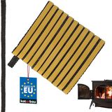 KOTARBAU® Kachelband, Kachelkoord, 8 x 2 mm, Ovenafdichtband, 2,5 m, Haardafdichting, Glasvezel, Zwart, Zelfklevende Glasvezel Touw, Hittebestendig Vuurvaste Deurpakking