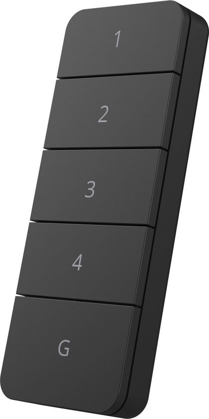 KlikAanKlikUit Afstandsbediening met wandplaat AYCT-303B - 4 kanalen - Zwart