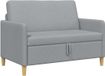 vidaXL Sofa met Opbergruimte Lichtgrijs 122 x 78 x 87 cm Polyester