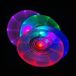 Verlichte LED-frisbee zwart