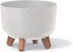 Prosperplast Gracia Low Eco Wood Pot Blanc 5.1 L