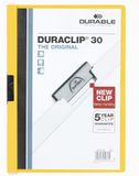 Durable 220004 Klemmap Duraclip Original 30 (voor 1-30 vel A4), 25 stuks, geel