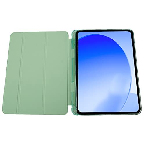 JOYLYJOME 10,2 inch hoes voor iPad 7e / 8e / 9e generatie (2019/2020/2021), 3-laagse stootvaste robuuste beschermhoes met standaard en polsband, groen + roze