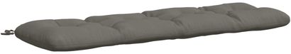 vidaXL - Coussin de banc - VIANEN - 100% Polyester - Gris - 150 x 40 x 12 cm