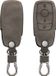 kwmobile coque de clé de voiture gris clair pour Mercedes Benz Smart Key