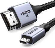 Ugreen HD164 Serie - Micro HDMI naar HDMI Kabel - 8K 60Hz - 1m - Grijs