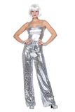 Wilbers&Wilbers Opvallende Glitter Broek Sylvie Zilver Vrouw