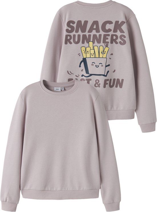 GUPPY MINI GUPPY - GMFNATALIA LS SWEAT BRU CAM Meisjes Trui, Katoen, Lange mouw, Maat 104, Burnished Lilac