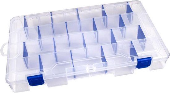 Flambeau Double Deep Tuff Tainer - 16 Compartment - Transparent