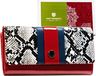 Peterson - Damesportemonnee - Rood - Slangenleerlook - RFID-bescherming