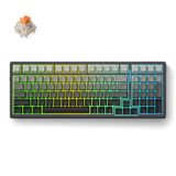 MCHOSE G98 Pro Black Flame Orange Wireless Tri-Mode Custom Mechanical RGB gaming keyboard