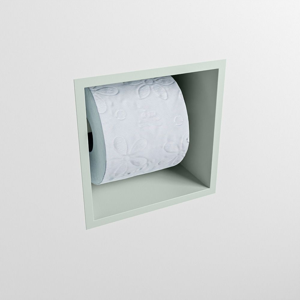 Mondiaz Easy Cube 160 toiletrolhouder 16x16 greey