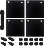 Shenzhen Haorui Industrial Technology Co., Ltd. Set de 4 sacs lestés - Portables avec 4 mousquetons & 4 clips - Contre le vent pour barnum & tente