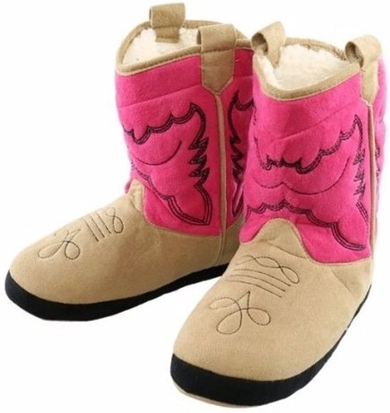 - Roze cowboylaars sloffen voor meisjes S 21-26 - pantoffels