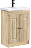 vidaXL Badkamermeubel Set Sonoma Eiken 78,5 x 37,5 x 81 cm