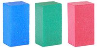 Tools4Boards Gummy Trio Rubber Schurende Stenen Set, Blauw, Groen, Rood, 50x25x20mm