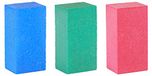 Tools4Boards Gummy Trio Rubber Schurende Stenen Set, Blauw, Groen, Rood, 50x25x20mm