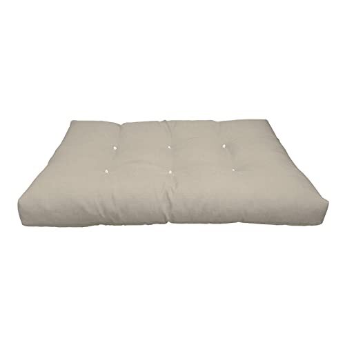 Rebecca Mobili Tuinkussen, palletkussen, 120 x 80 cm, polyester, beige, vulling, hoogte 19 cm, voor woonkamer, meubels terras - art. RE6723