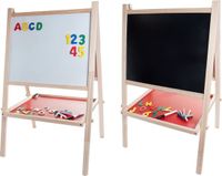 Longfield School Whiteboard - Wooden - 88 x 54 x 43 cm - Whiteboard, Magnetic Board, Chalkboard