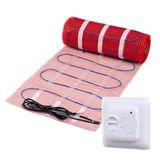 Pro-mat Complete elektrische vloerverwarming set, 200 watt incl analoge thermostaat., 6 m², Wit