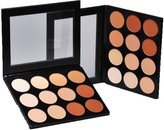 Mehron Celebre Pro-HD Pressed Powder - Contour & Highlight Palette - 12 Shades