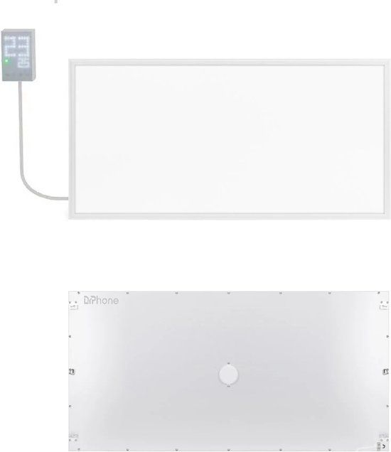 DrPhone HeatRyze Touch - 750W Infrarood Paneel - 13 m² - Wit