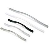 Poignée Zamac Wave - Noir mat - Entraxe 224/192mm - Hauteur 28,8mm - Longueur 236mm