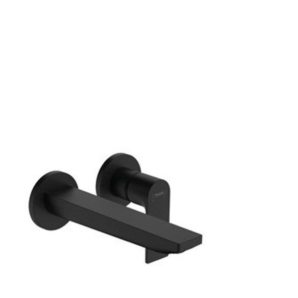 Hansgrohe Rebris E - Wastafelmengkraan - Wandmodel - 195mm - Zwart