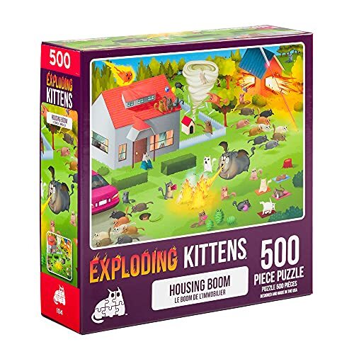 Exploding Kittens LLC Exploding Kittens Puzzel – Housing Boom (500)