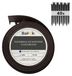 Bordure de pelouse flexible 10 m avec 40 ancres au sol, Marron