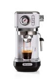 Ariete 1381 Koffiezetapparaat met manometer, compatibel met koffiepoeder en ESE-pads, 1300 W, inhoud 1,1 l, 15 bar druk, ½ kopjes filter, cappuccinoapparaat, wit