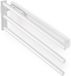 Emuca Handdoekenrek verlengbaar, 3 armen, 440 mm, Aluminium, Wit