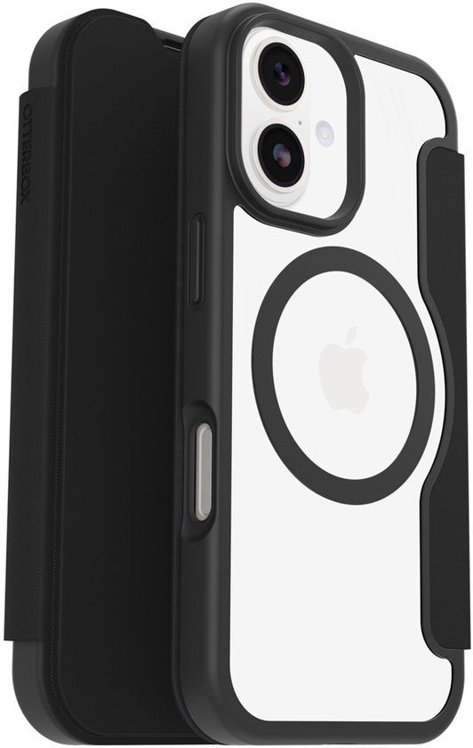 OtterBox React Folio - Telefoon hoesje - Geschikt voor iPhone 17 - Zwart/Transparant