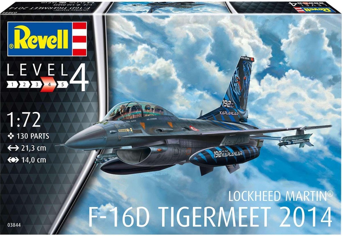 Revell Modelbouwset F-16d Tigermeet 2014 21,3 Cm 130-delig
