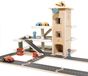 OEM Houten parkeergarage met lift, helikopter, afmetingen 70x50x36,5 cm