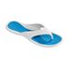 BECO dames teenslippers - wit/turquoise - maat 40