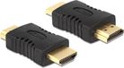 Delock HDMI (m) - HDMI (m) koppelstuk versie 1.4 (4K 30Hz) / zwart