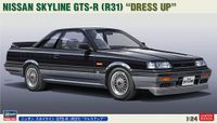 Hasegawa Modelbouwpakket Auto - 20657 Nissan Skyline GTS-R (R31) Dress up Plastic - 1:24 - Modelbouw