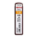 rOtring Tikky Potloodvulling | HB 1,0mm hoogpolymere navulstiften | 12 stuks