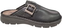 Rohde Heren Pantoffel Muil Leer - 5998-90 Zwart - Maat 45