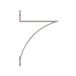 Shelf-Made Lewiston Steel 7.37 in. D x 0.65 in B x 10.62 inch. H Satijn Nikkel, 100 lbs, Decoratieve Plank Beugel