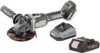Procraft Industrial AG125Bbb accu haakse slijper 20 V 125 mm borstelloos + 1x accu 2,0 Ah + oplader