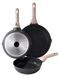 Solidchoice - Set de casseroles antiadhésives - 3 pièces, cuisine saine, convient à toutes les plaques de cuisson