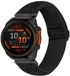 By Qubix Qubix - Geschikt voor Garmin bandje - 26mm Quickfit - Elastische Solo Loop nylon bandje - Zwart - Geschikt voor Garmin Tactix 8 - 51mm