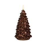 Anna's Collection Kaars kerstboom 3d d9,5h20 cm brons